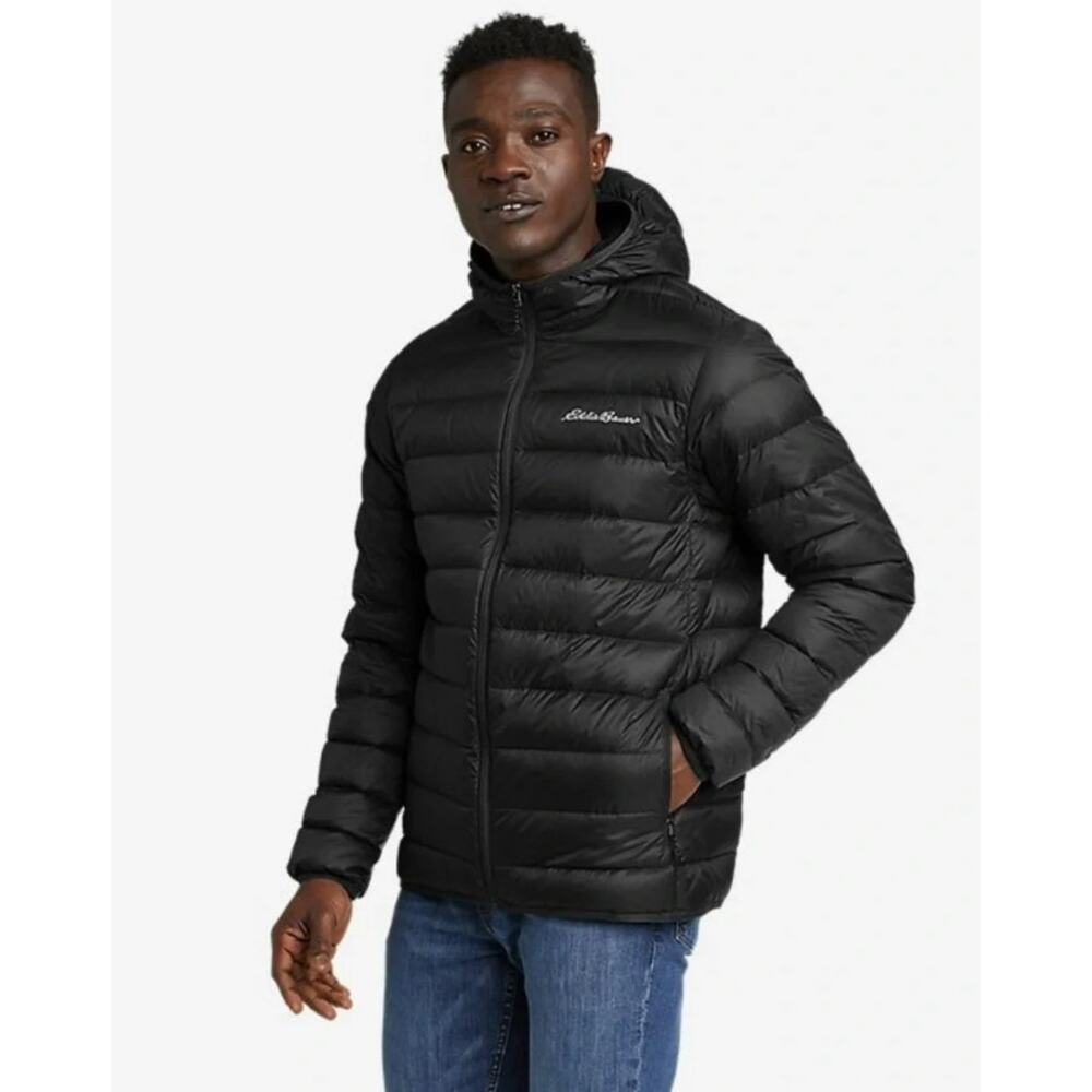 Eddie Bauer First Ascent Downlight 800 Down Puffer Jacket Hooded XL New $279